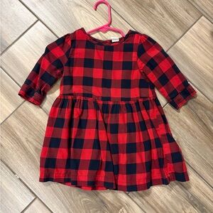 GAP Red and Black Checkered Kids Dress